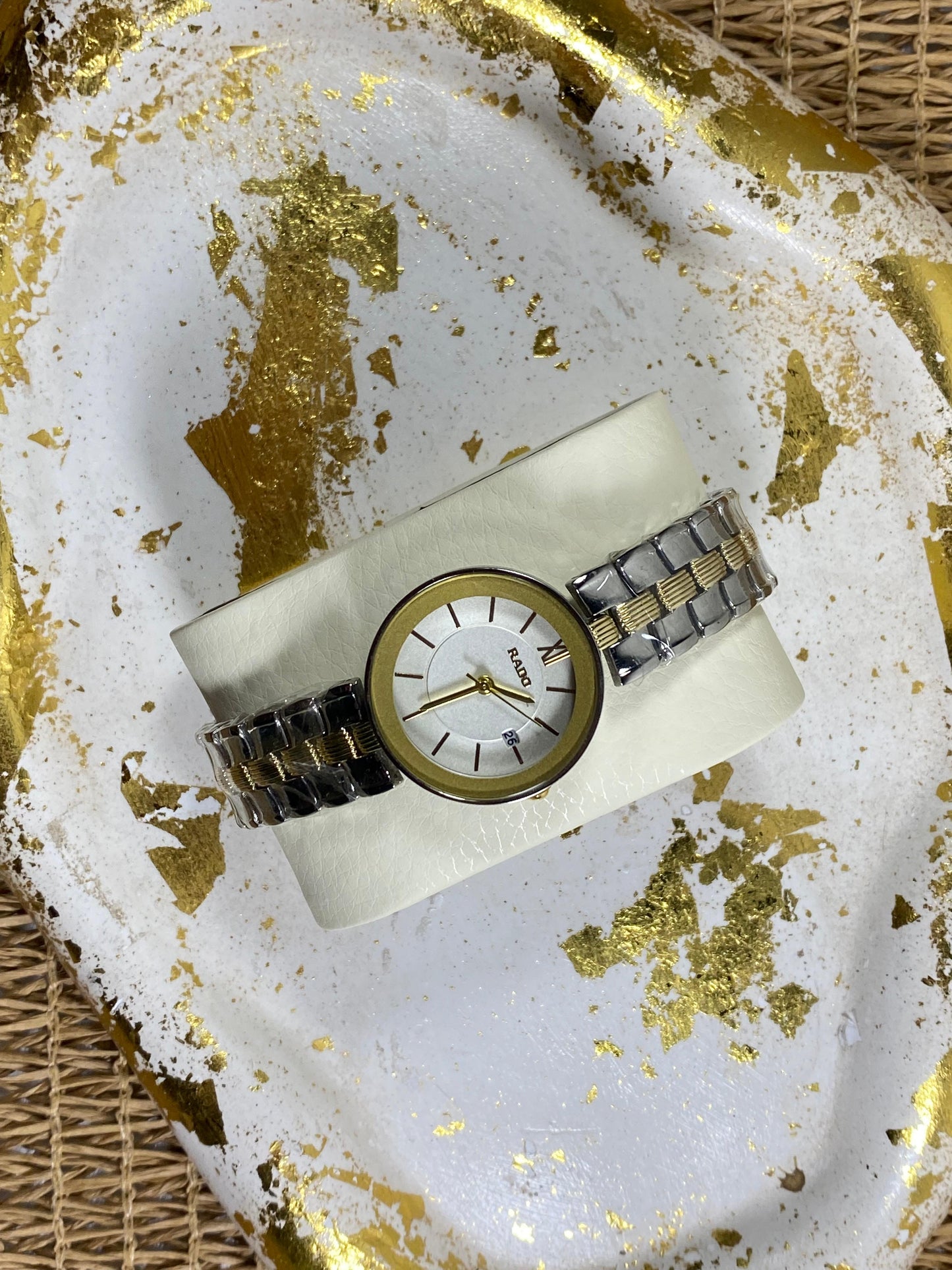 Rado Ladies Titanium Two-Tone Silver & Gold Women’s Watch”