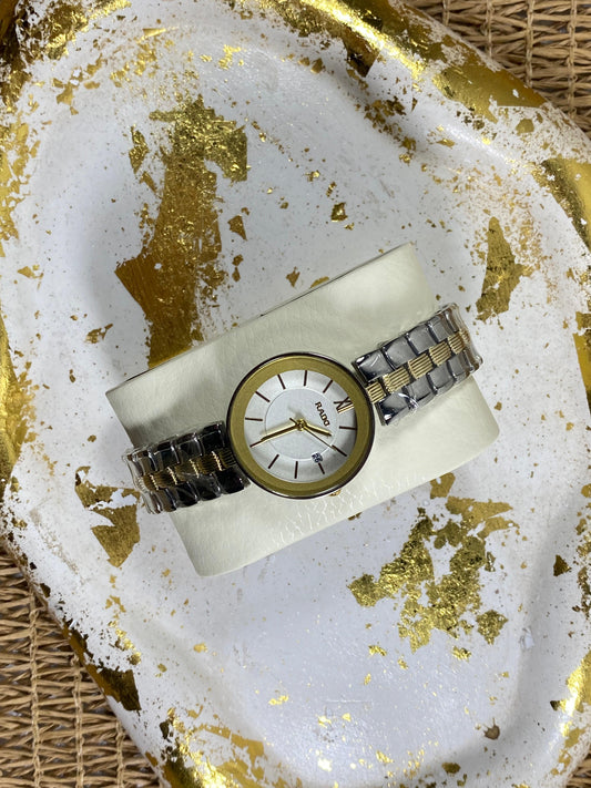 Rado Ladies Titanium Two-Tone Silver & Gold Women’s Watch”