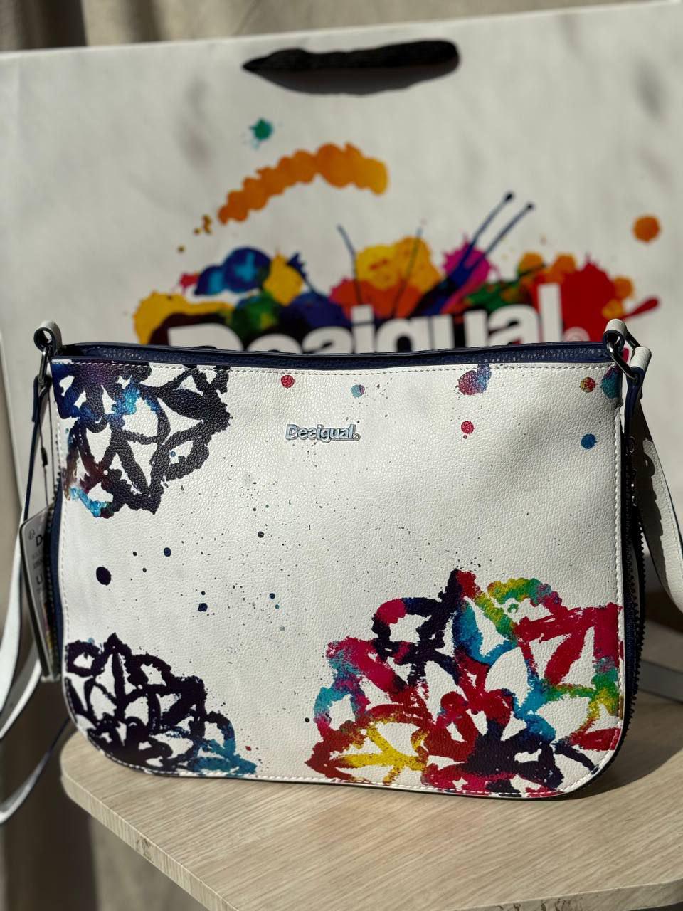 Desigual Artistic Leather Bag